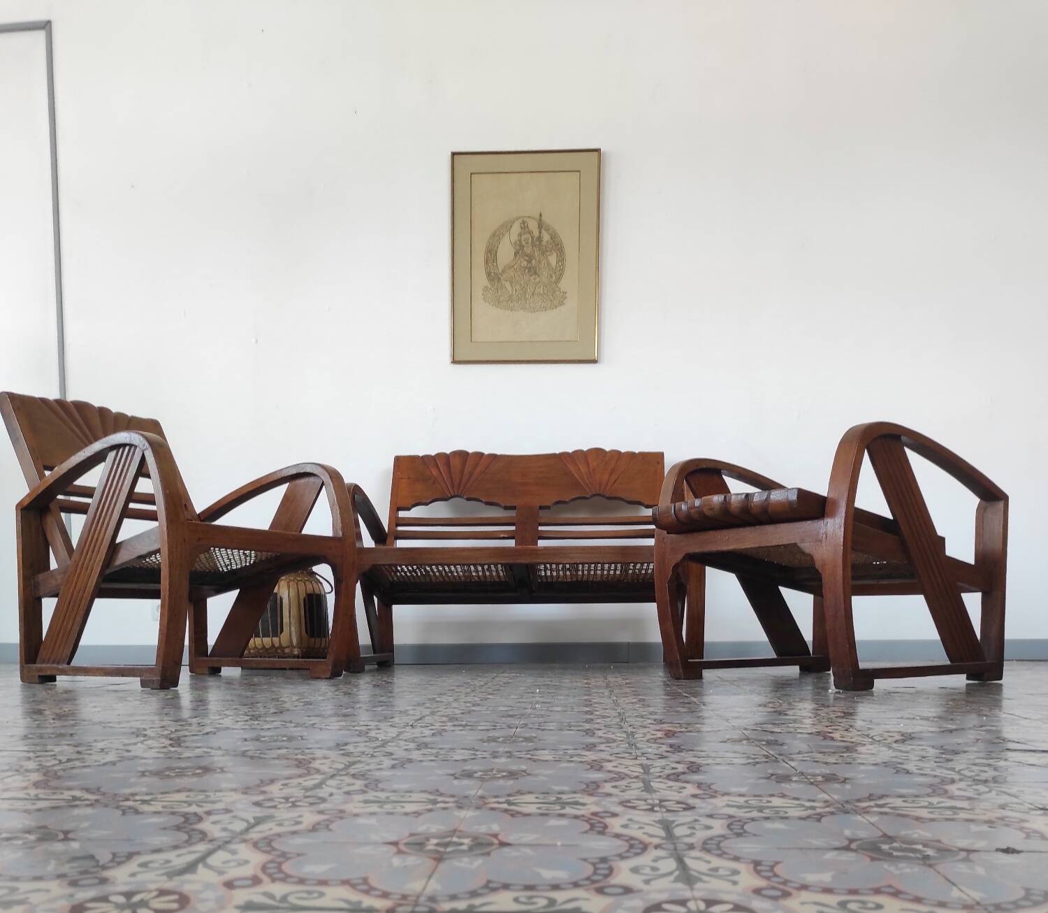 Burmese teak garden furniture