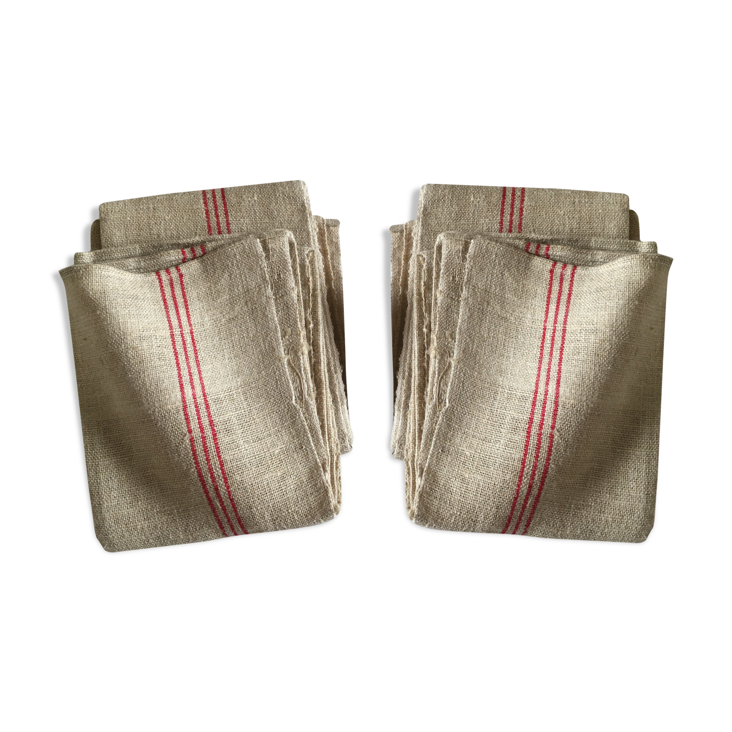 Pair of hemp tea towels stock of kit