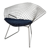 Fauteuil Diamond 421 Chrome Harry Bertoia pour Knoll International, 1970-80