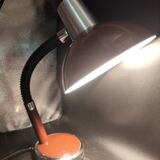 Articulated lamp from the 70s chrome and chocolate