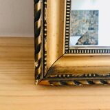 Old mirror in wood and gilded stucco, 114 x 93 cm
