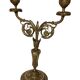 Pair of two-light candelabra in bronze, Napoleon III, late 19th century.