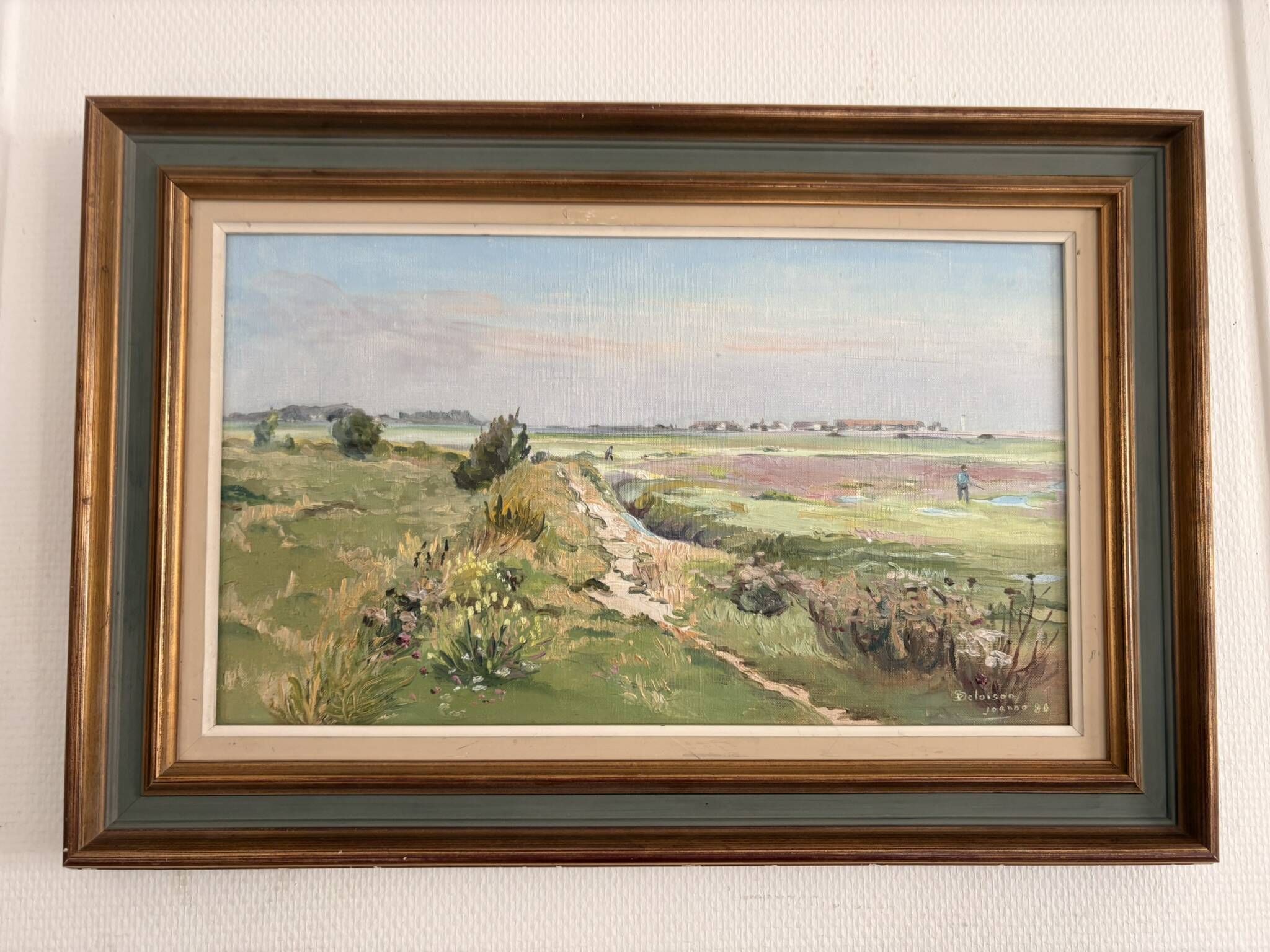 Oil Painting Landscape Rural Impressionist Signed Deloison