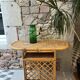 Table d'appoint, desserte en rotin, 2 niveaux