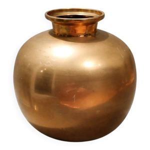 Vase sphérique en laiton - indien