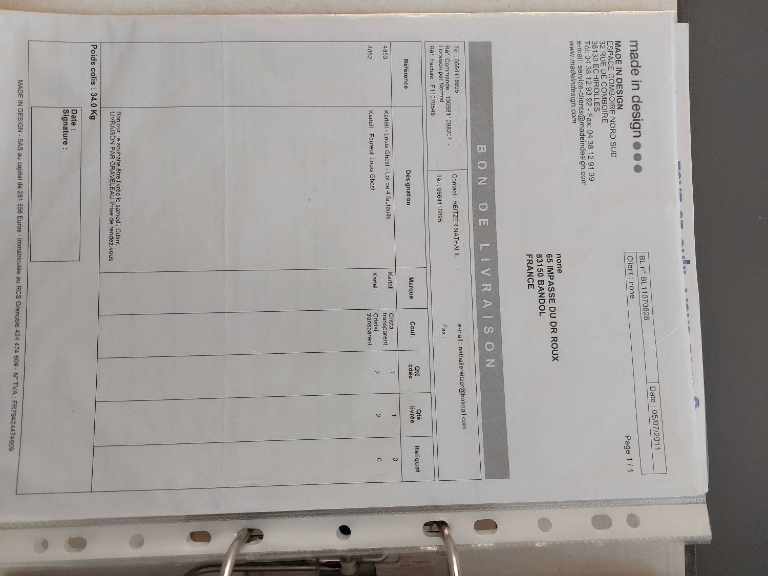 Set of 6 Starck Louis Ghost chairs by Kartell