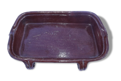 Plat Terre cuite 19 ème '' Léche Frites