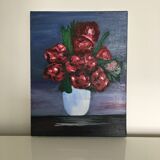 Red bouquet table