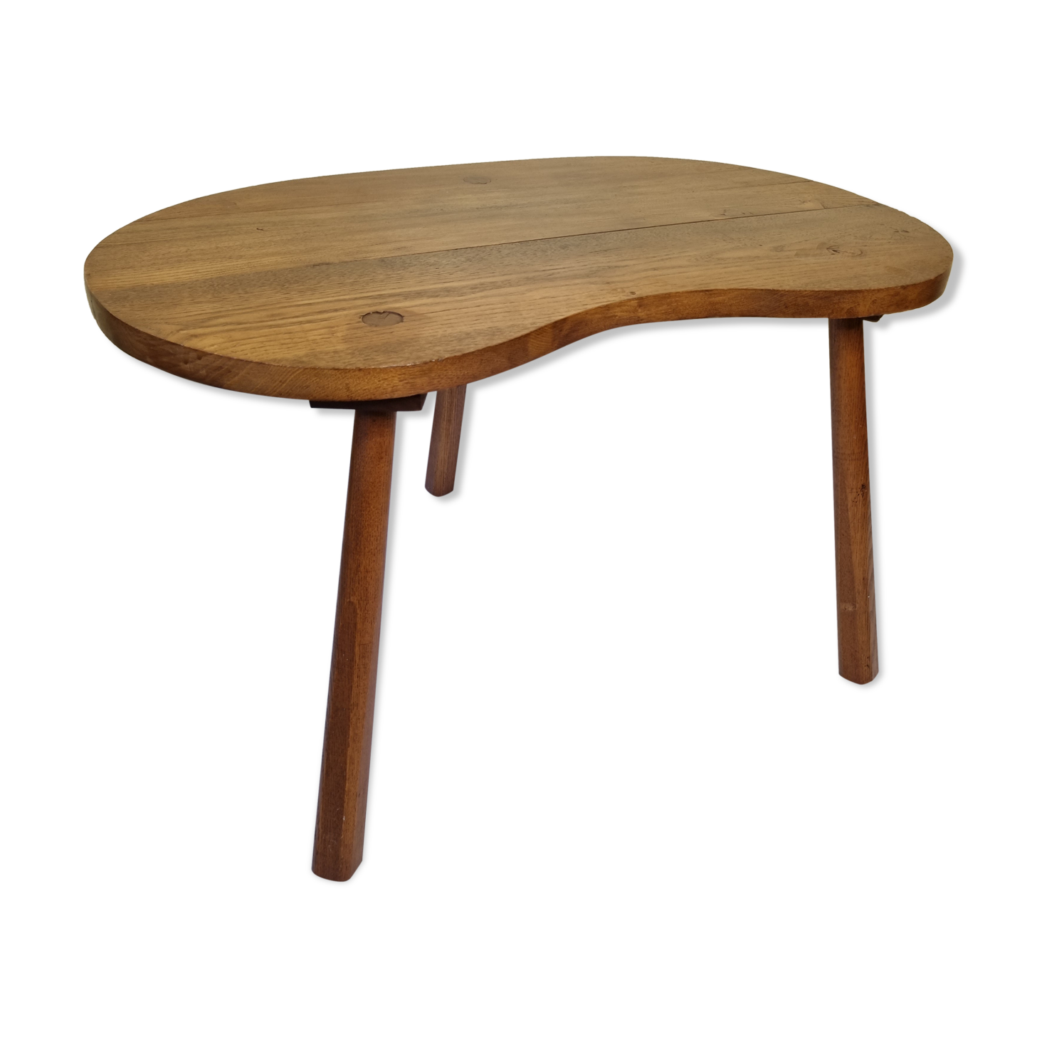 Vintage solid wood bean coffee table