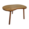 Table basse haricot en bois massif vintage