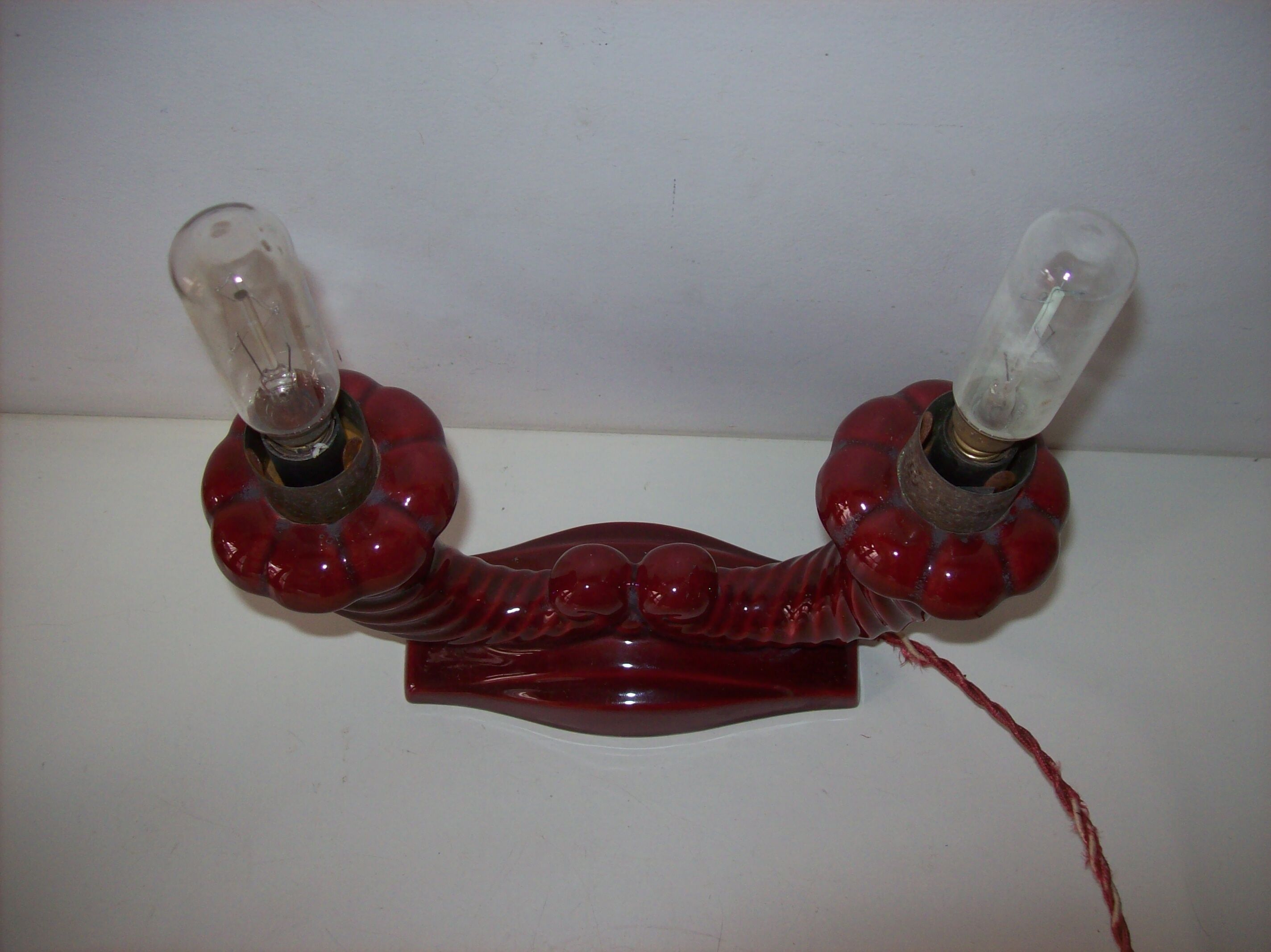 Lampe de chevet céramique art déco