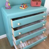 Vintage chest of drawers 4 drawers compass feet