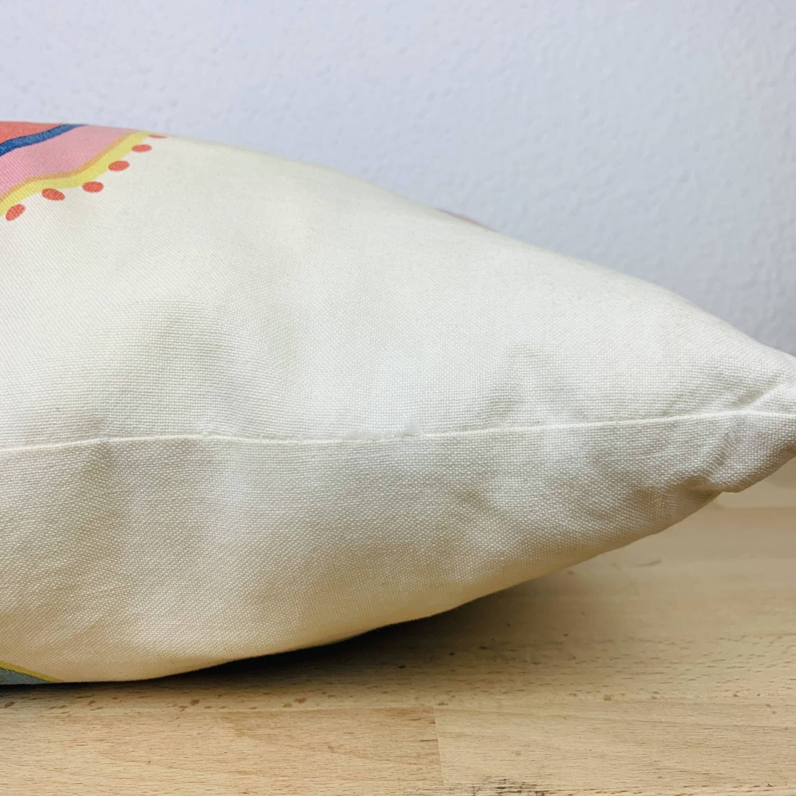 Vintage 70s flower cushion