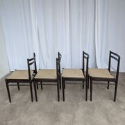 Set of 4 Stol Kamnik Dining Chair: Vintage Scandinavian Beech Wood, Yugosla