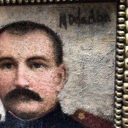 Table military portrait early 20th century
