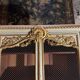 Bookcase in gilded wood and restored wood from the Napoleonic III period.