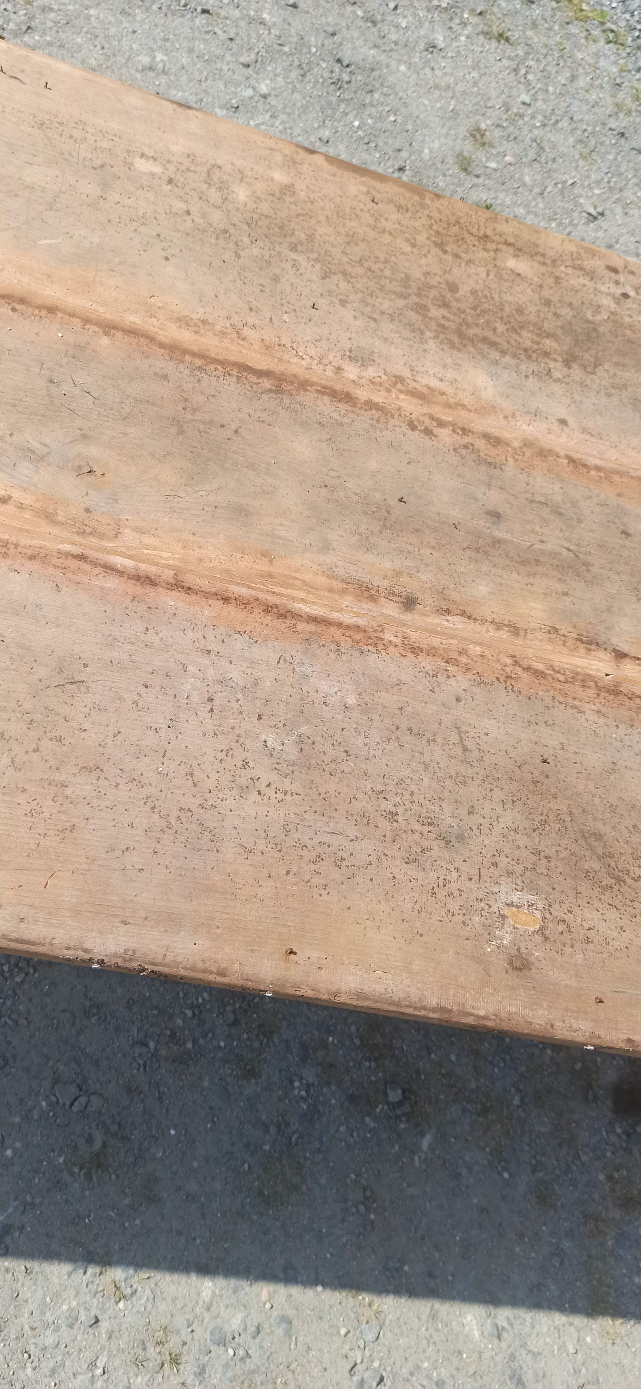 Large table 181 cm of cherry and oak farm