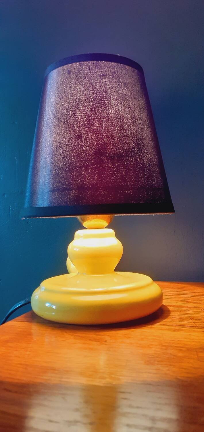 1950s ceramic lamp base in the shape of a hand candle holder