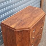 Art deco chest of drawers in walnut from the 30s