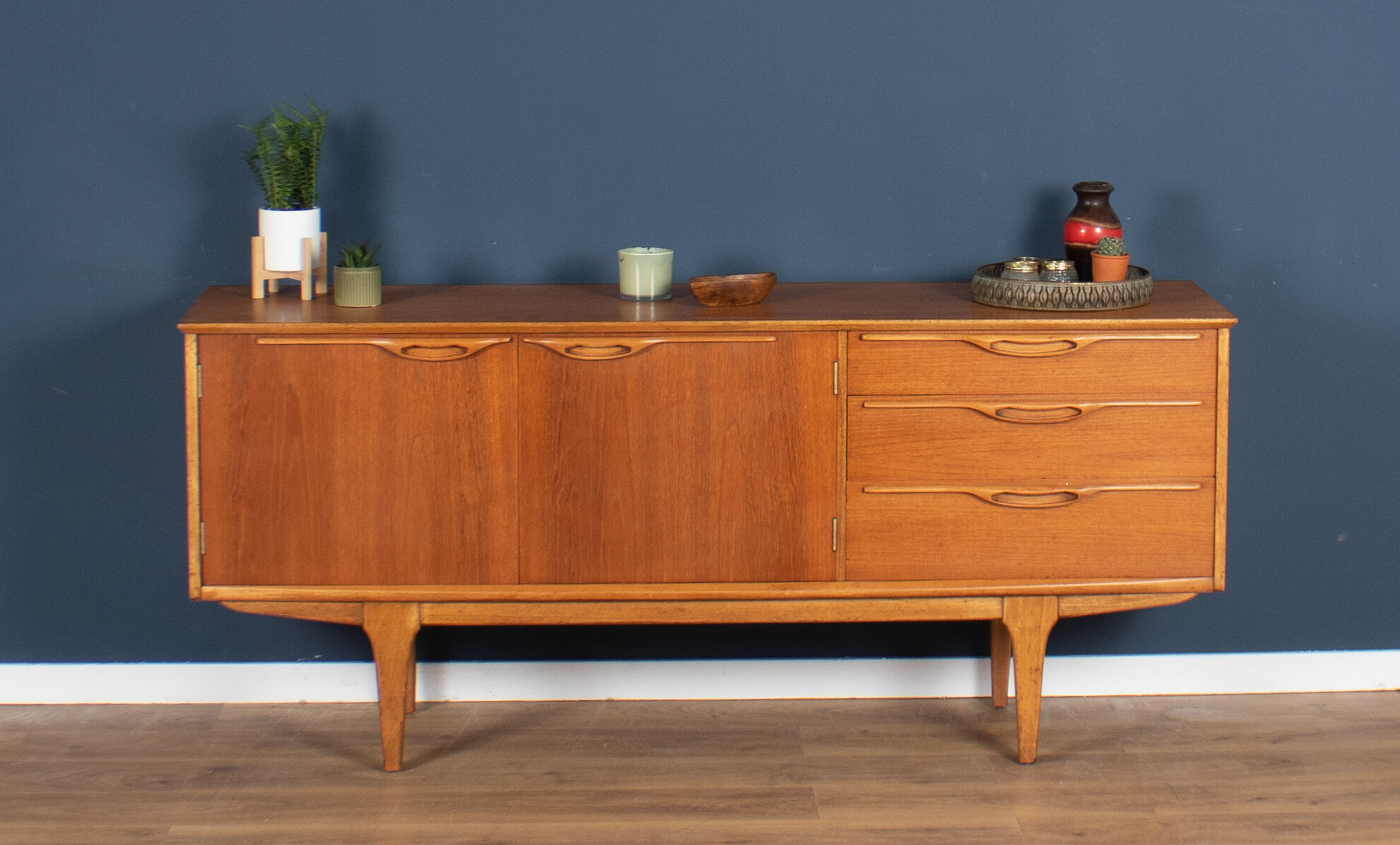 Retro teak 1960s short jentique classic mid century sideboard