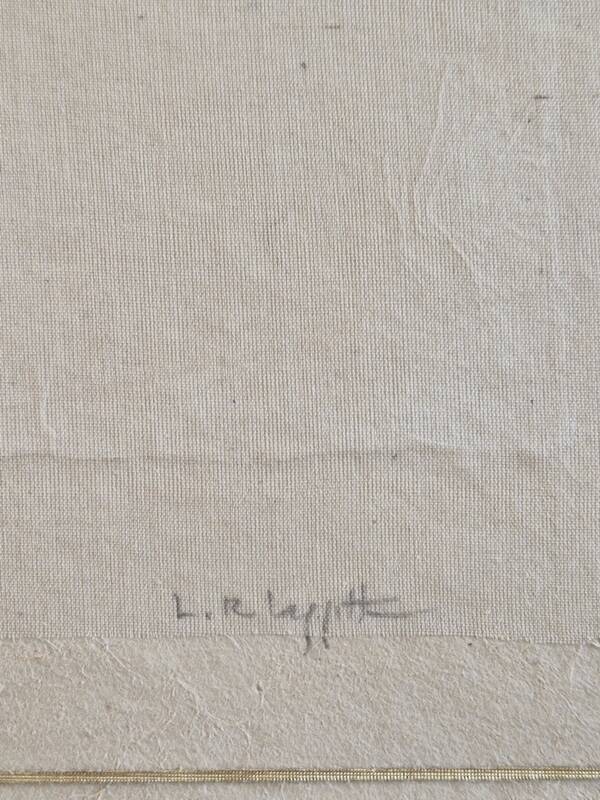 La Roche Laffitte (Born in 1943) - Watercolour drawing on silk - Palm tree