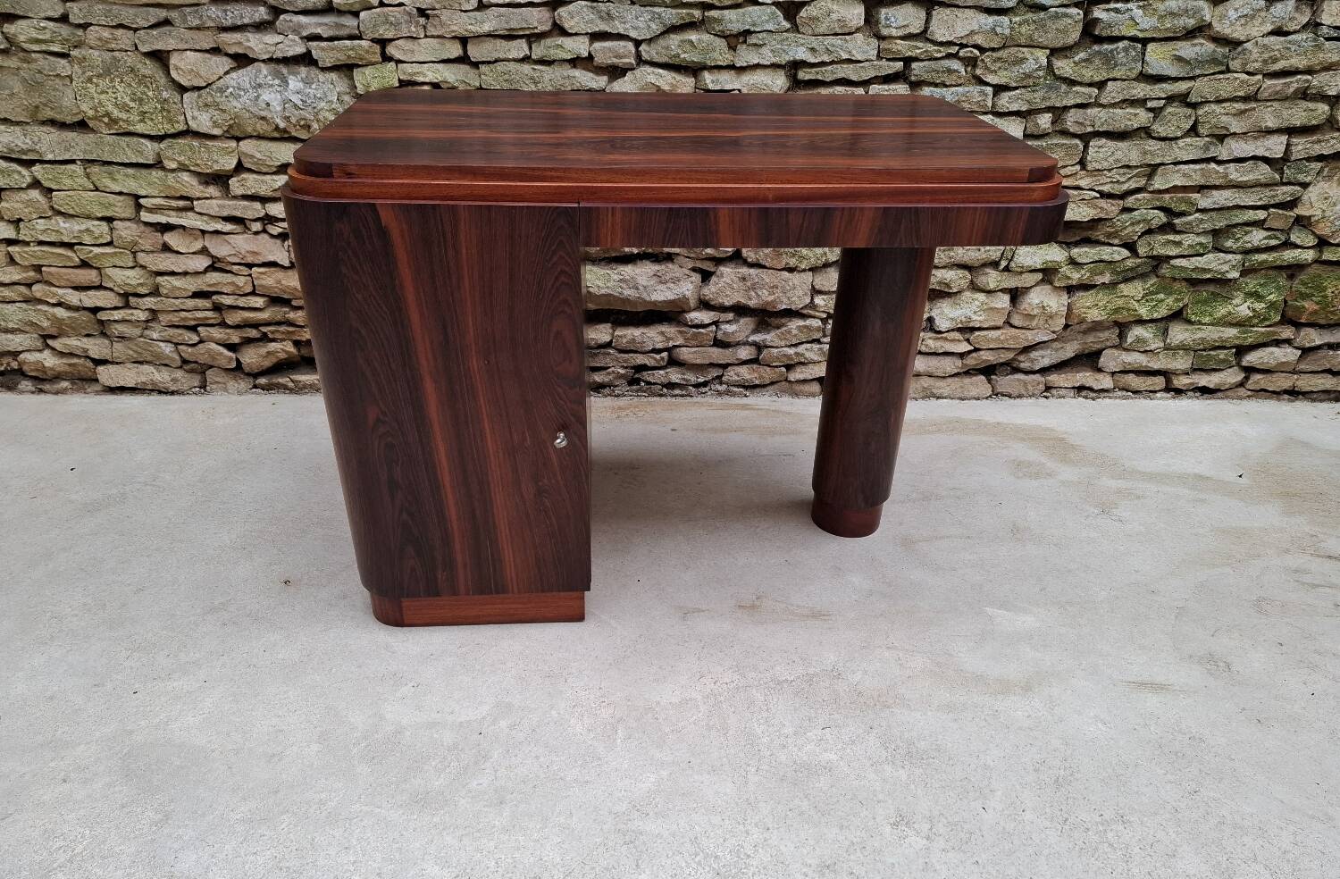 Art Deco Desk in Macassar Ebony