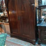 Wardrobe in walnut and marquetry and boxwood fillets from the Consulate period circa 1810