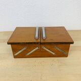 Art deco wooden worker, sewing box