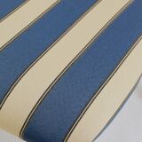 Modern set 4 Dining Chairs, Striped Fabric, French style