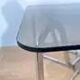 1970s mid-century chrome and smoked glass coffee table