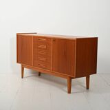 1950s Scandinavian sideboard with inlaid handles