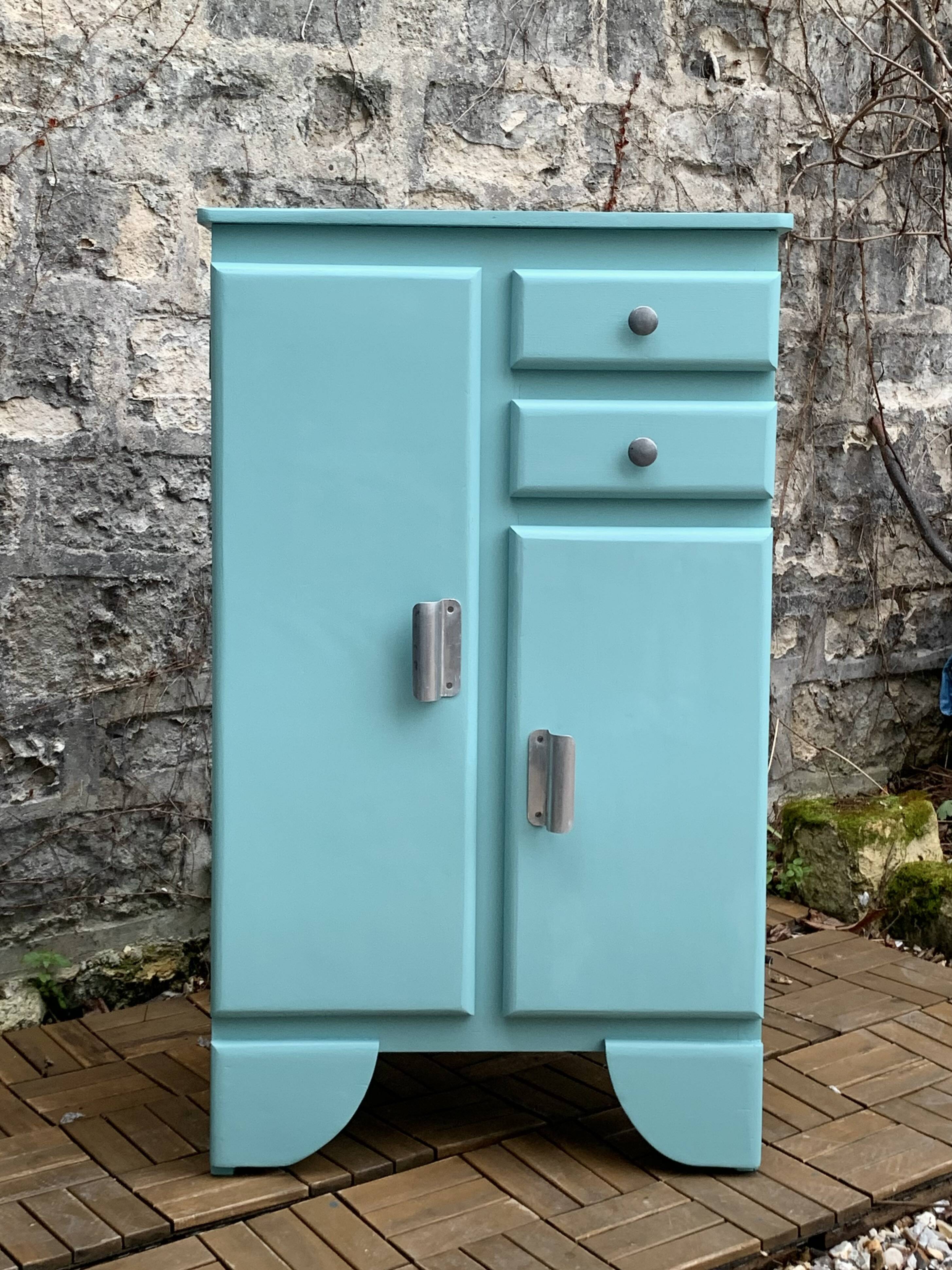 Mado turquoise sideboard vintage 1950