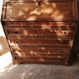 Secrétaire scriban ancien en bois