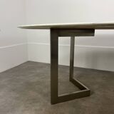 Oval marble table from the 70s