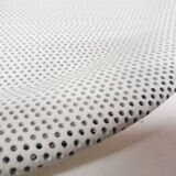 White metal perforated serving plate, attrb. to Matthieu Mategot, 1960's