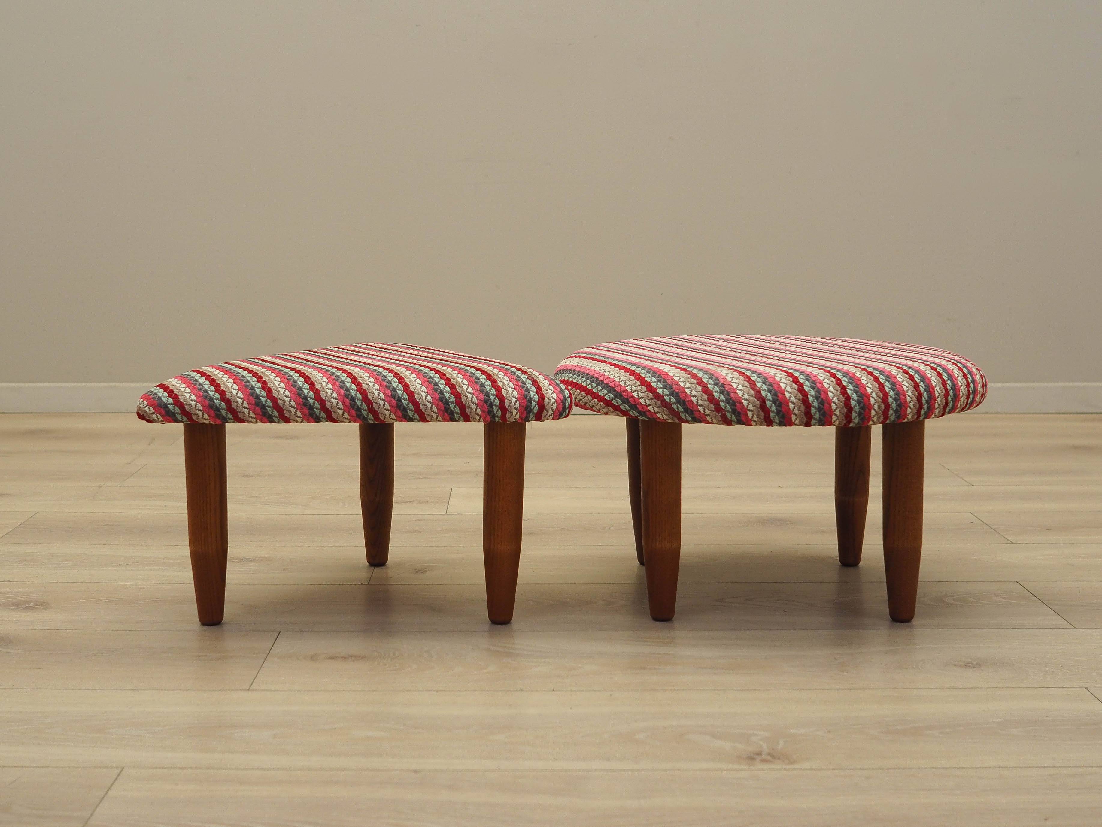 Set of two footstools, Danish design, 1990s, production: Denmark