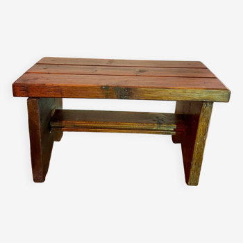 Rustic wooden stool