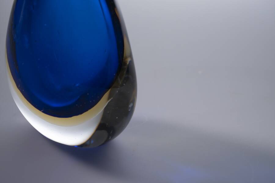 Murano Sommerso vase vintage Italy