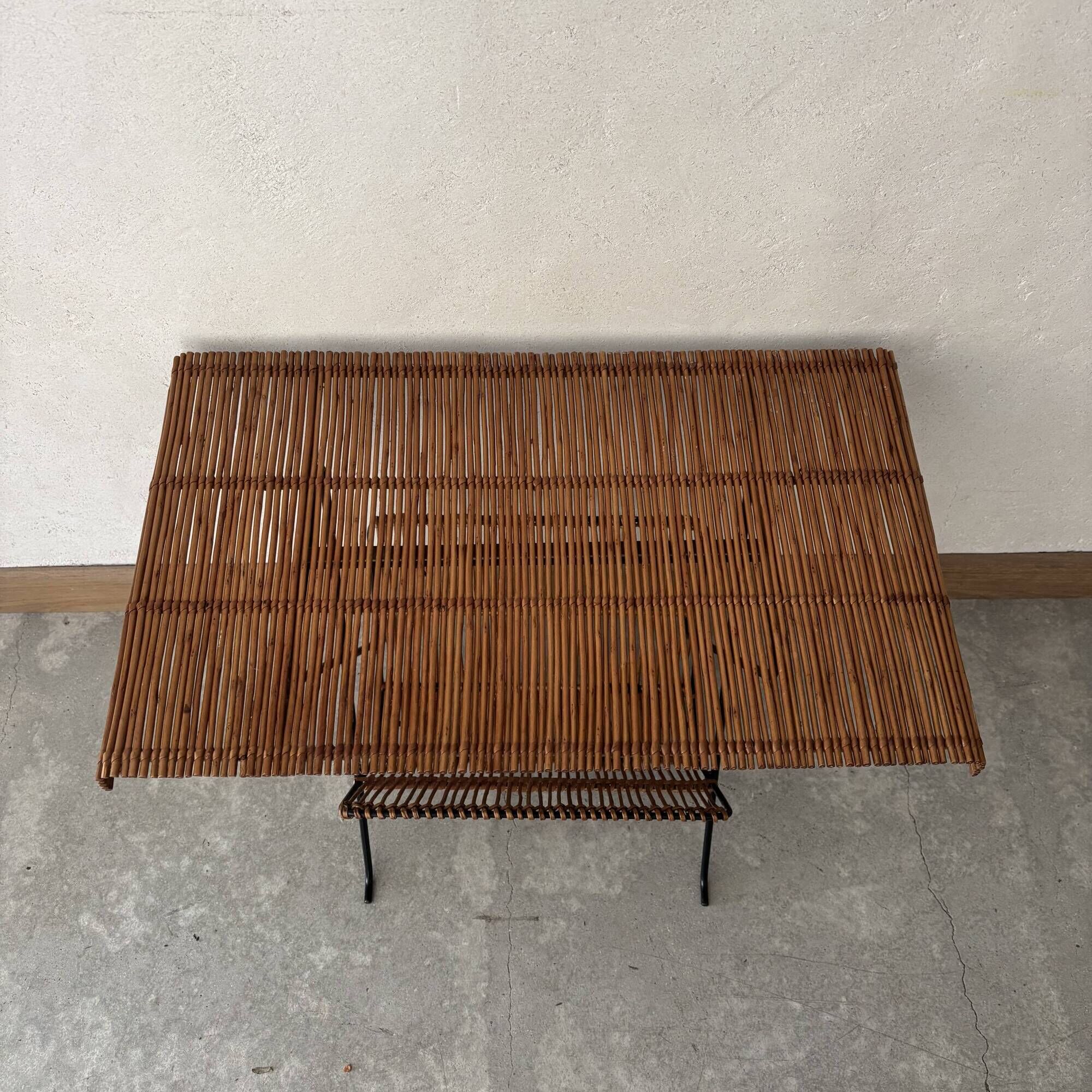 Wicker magazine rack