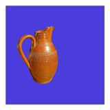 Chiseled terracotta pitcher