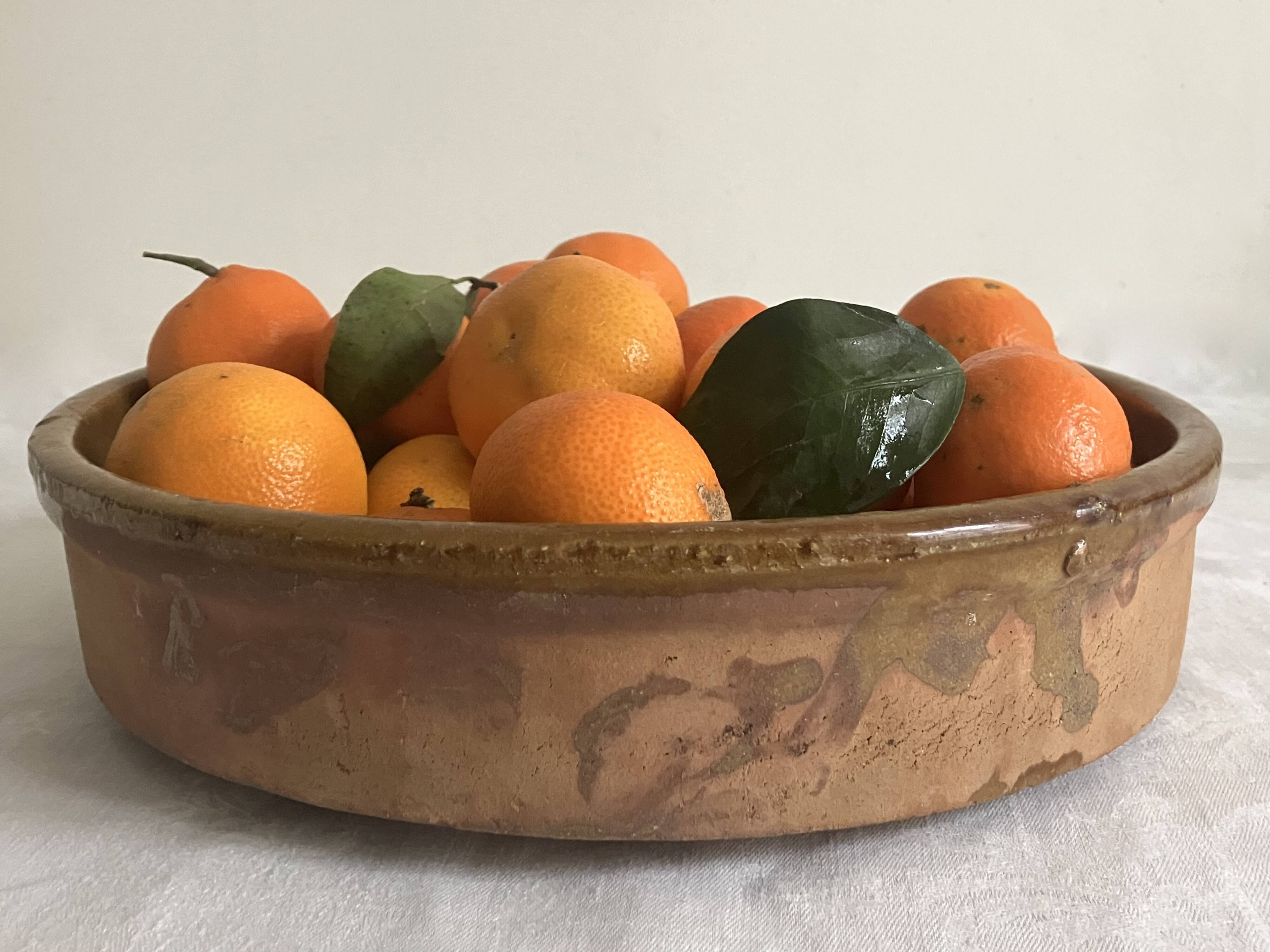 Deep dish, ceramic, glazed terracotta