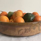 Deep dish, ceramic, glazed terracotta