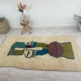 Handmade moroccan berber carpet 264 x 134 cm