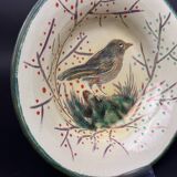 Eusebio Diaz Costa 1904 - 1966 Ceramic deep plate Bisbal Gerone n°1