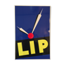 Lip metal advertising plate from the 90s