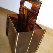 Tortoiseshell lucite magazine rack, Christian Dior Home collection, 1970.