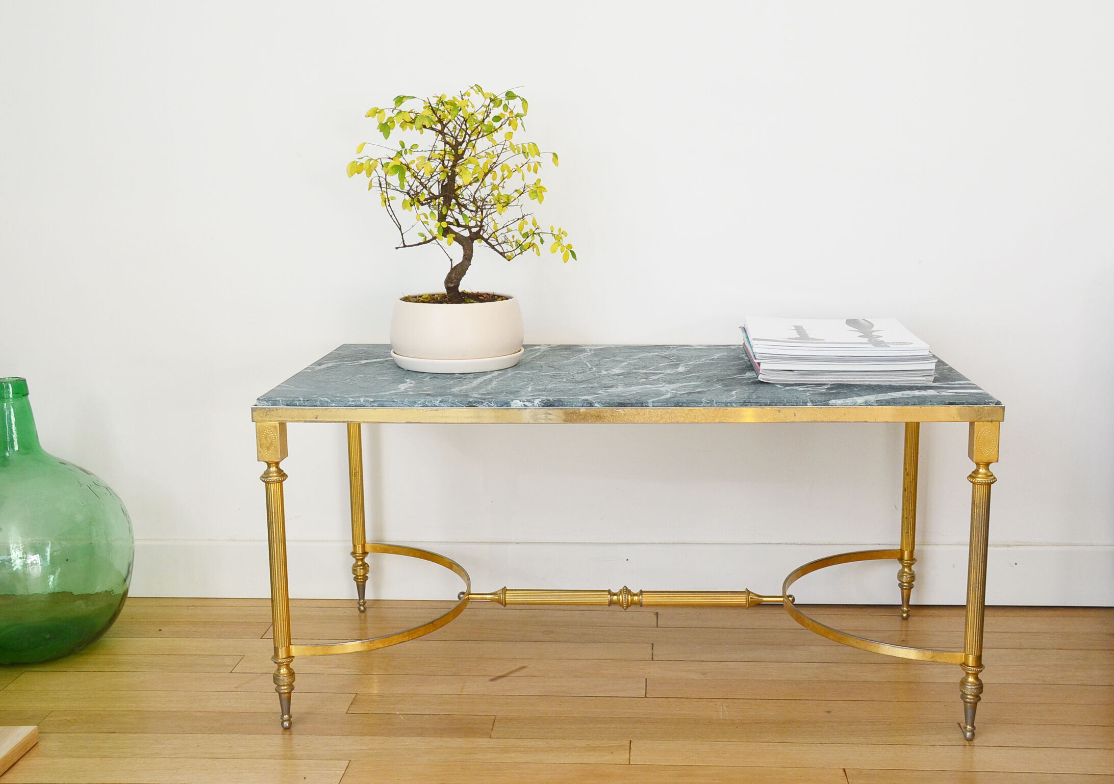 Table basse marbre années 60