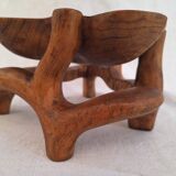 Carved wooden empty pocket.