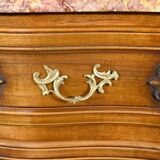 Walnut Sauté Crossbow Commode, Louis XV style – Early 20th century