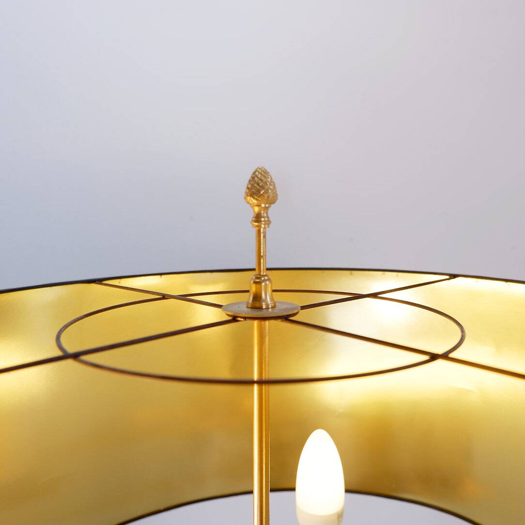 Pineapple Brass Floor Lamp in the Style of Maison Charles, Circa 1970